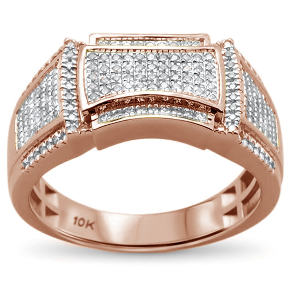 10k YELLOW OR ROSE GOLD .43ct NATURAL DIAMOND RING